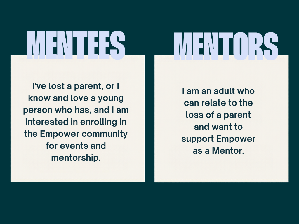 Join the Empower community as a mentee or mentor